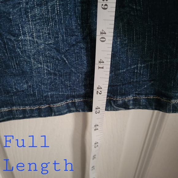 Vintage Wrinkle Effect Boot Cut Jeans - Picture 7 of 12